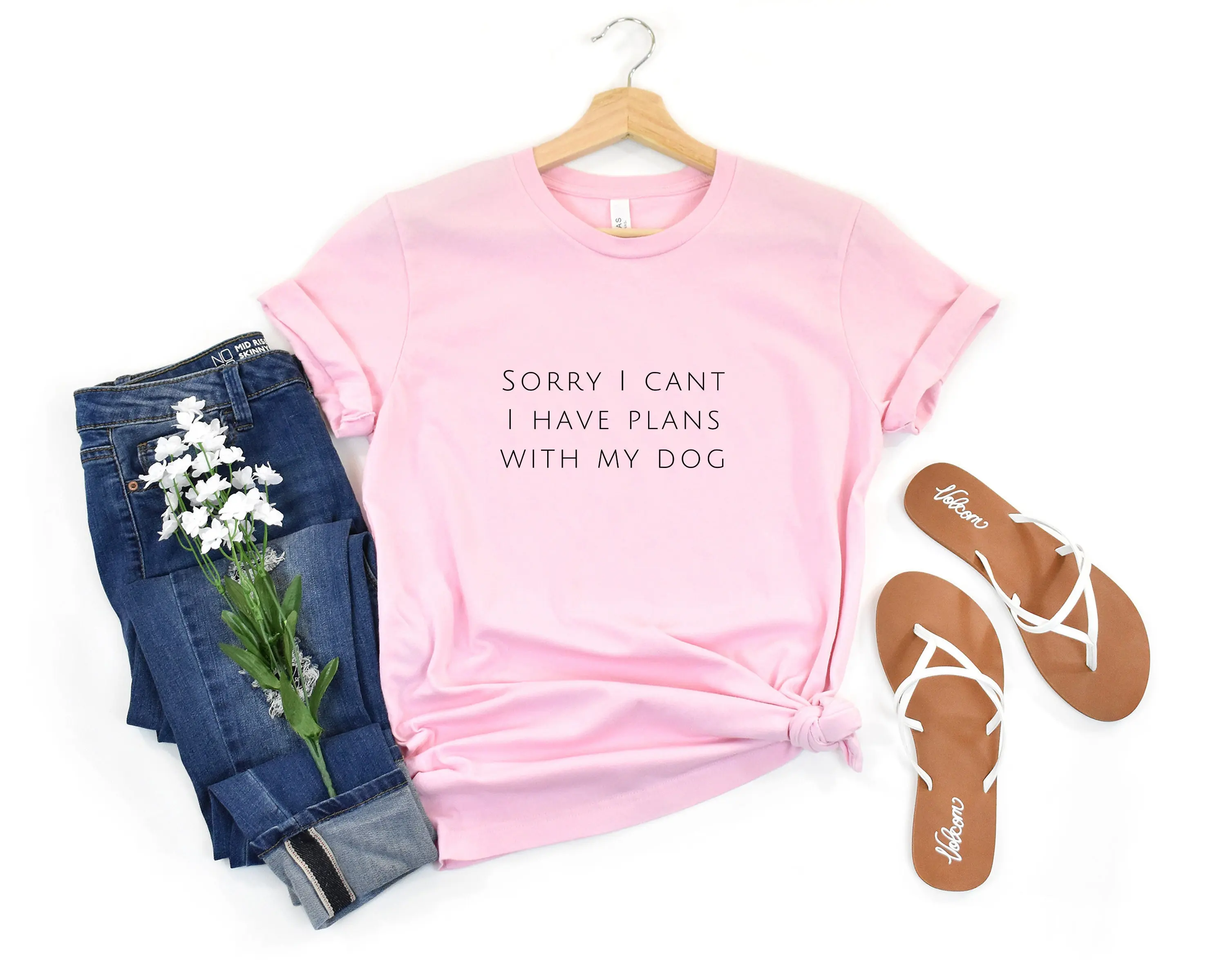 Plans With My Dog T Shirt Sorry I Cant Have Mom Mama Veterinarian Vet Tech