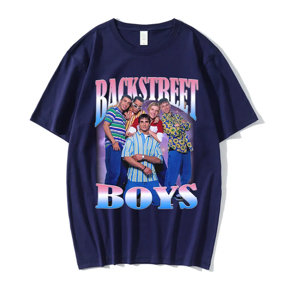 Backstreet Boys Graphic Print T-Shirt 90s Vintage Boy Band T Shirt Men\'s Women\'s Hip Hop Gothic Oversized T-Shirts Streetwear