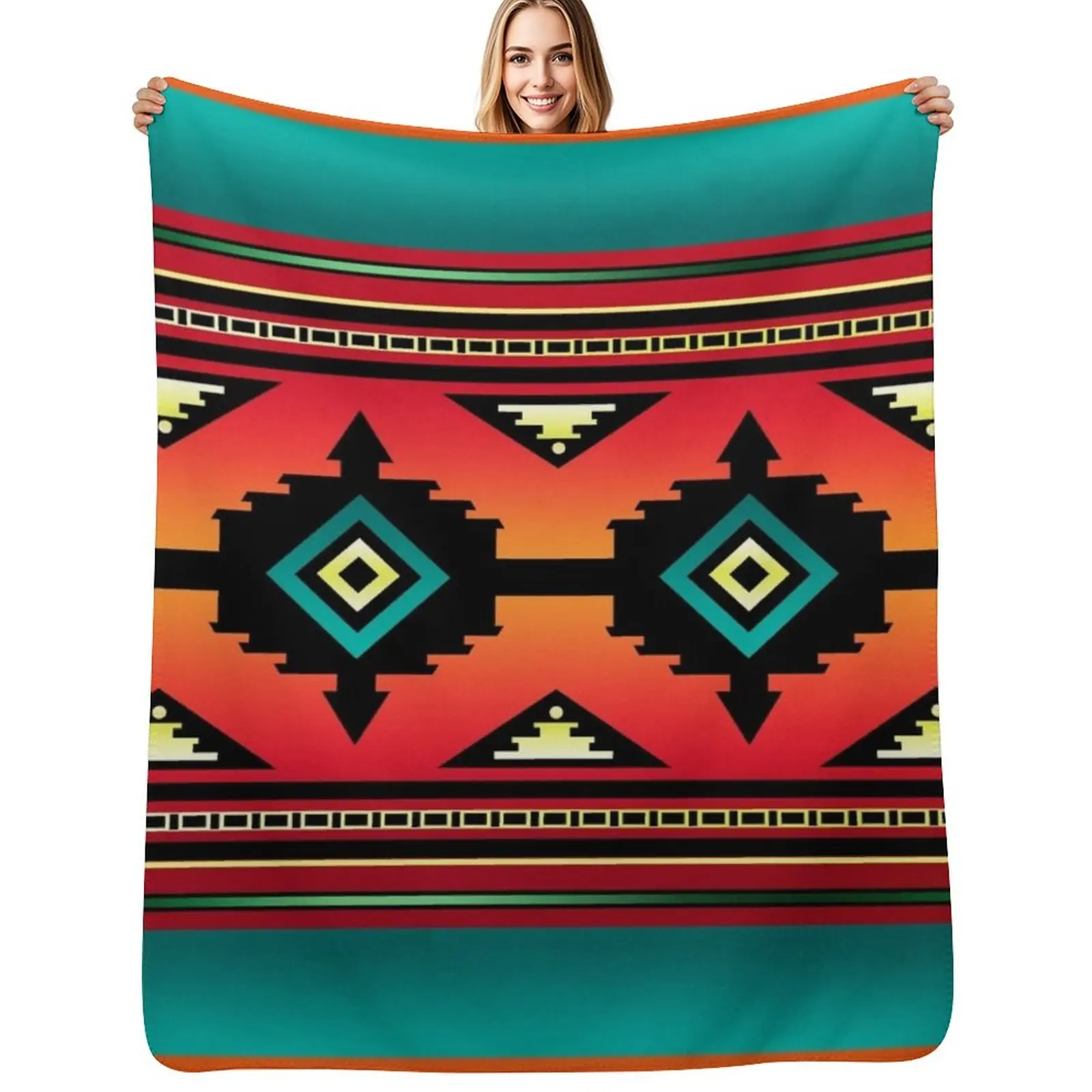 

Canyon Navajo Throw Blanket Elegant Warm Throw Blanket for Hotel Home