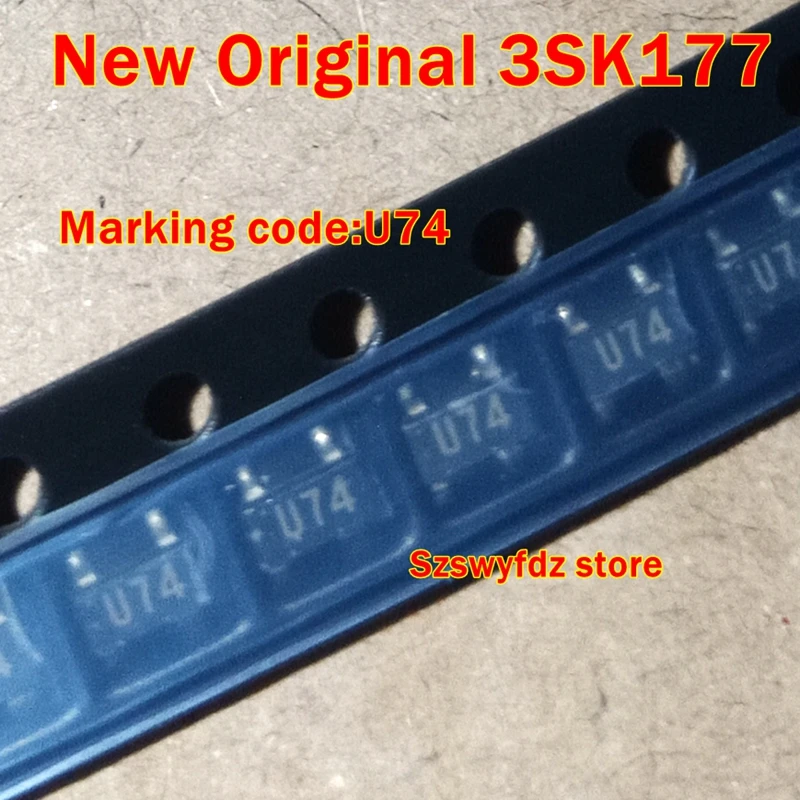 1Pcs to 100Pcs New Original 3Sk177 3Sk177-T1 3Sk177-U74 Sot-143 Marking Code:U74 Rf Amp For Uhf Tv Tuner N-Channel