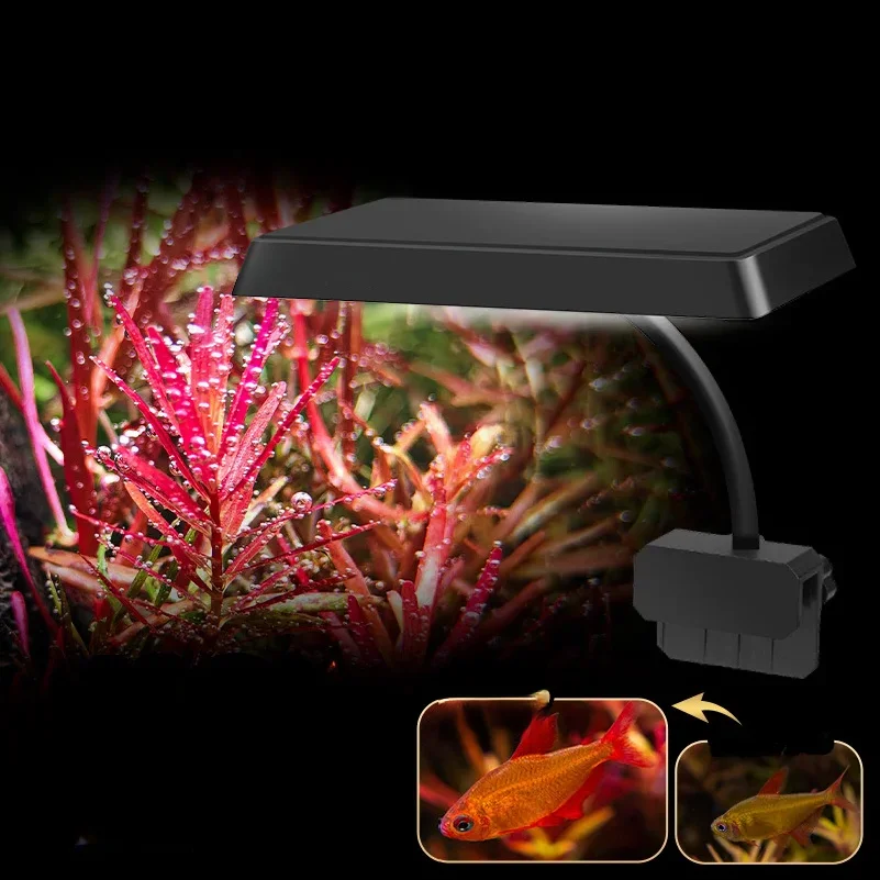 Newly S3pro+ New Lens Edition Clamp Light RGB High Brightness Aquatic Plant Color Enhancement Plant Light Full Spectrum