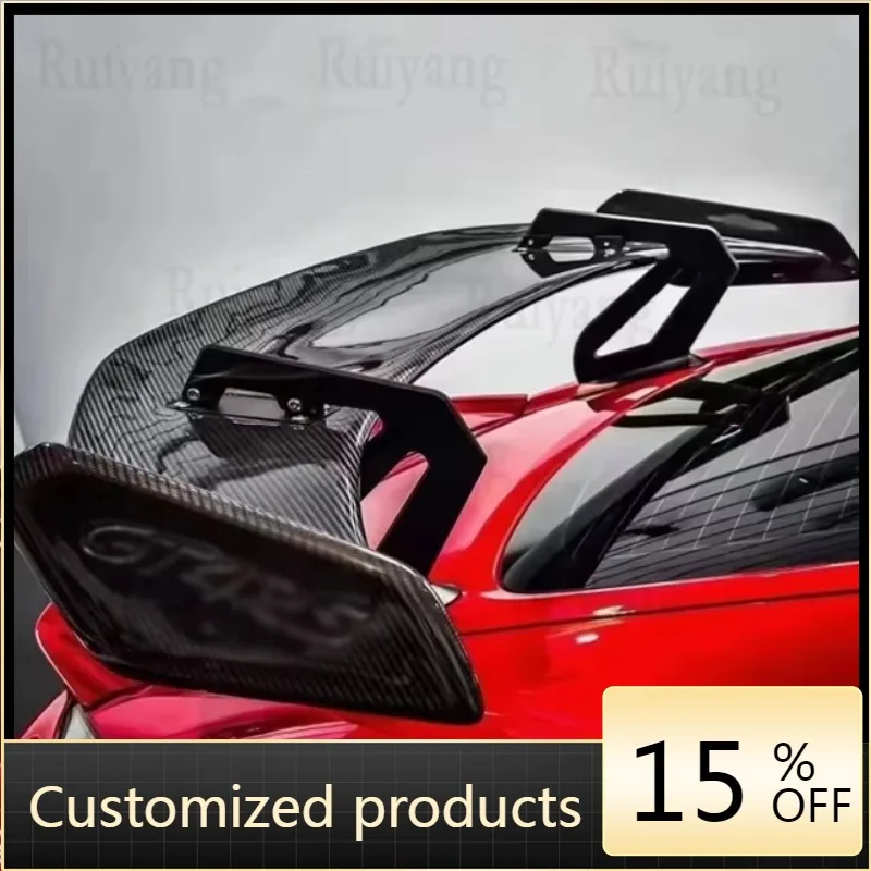 

High quality and reliableSuitable for 2016-2023 718 Upgraded GT4RS Carbon Fiber Rear Wing Fixed Spoiler 718 982 Cayman Upgraded
