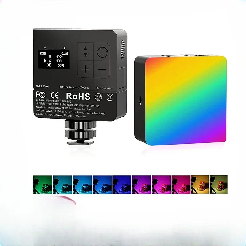 

Video Light 2500K-9000K LED Camera Light 2500mAh Rechargable Battery Honeycomb Diffuser for Vlog