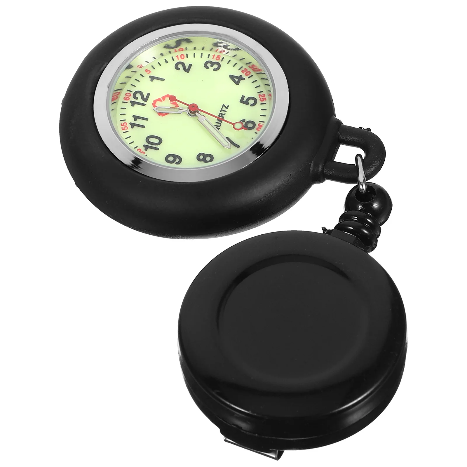 

Luminous Pocket For Students Reel Clip-On Pocket Hanging Watch Creative Fashion Durable Smiling Face Accurate Time