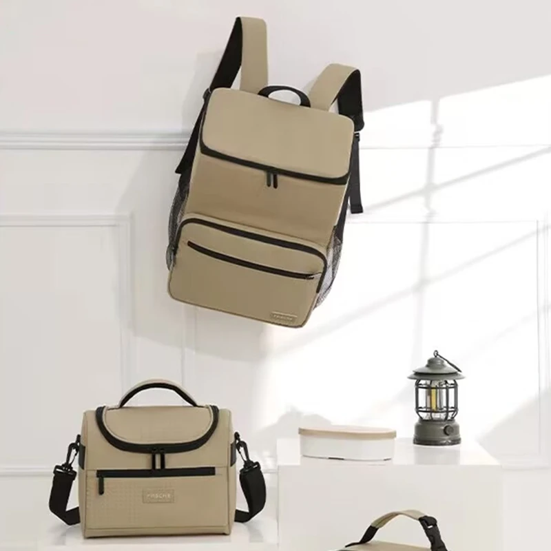 

23L Large Capacity Leak Proof Lunch Backpack Thermal Large Picnic Cool and Warm Insulated Outdoor Storage Shoulder Bag Backpack