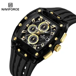 Top Luxury Brand NAVIFORCE Watch for Men Waterproof and Shockproof Sport Chronograph Quartz Digital Wristwatch Relogio Masculino