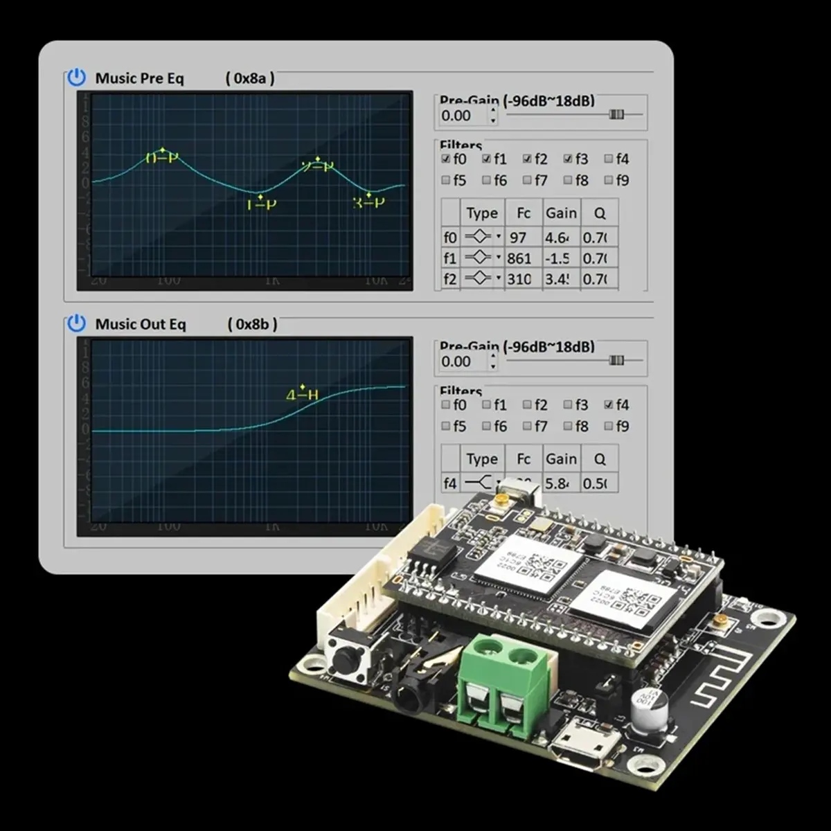 Беспроводная аудиоприемная плата HDL Up2Stream Pro V3, модуль беспроводного стереоаудиоприемника Bluetooth, DIY-плата для беспроводного аудио по Wi-Fi.