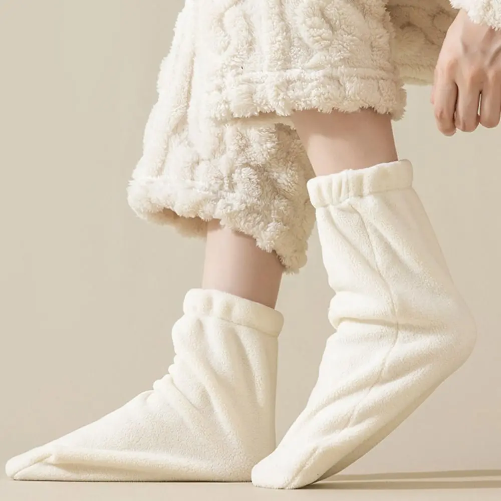 

Sweet Fleece Sleep Socks Warm Soft Sleeping Socks Women Thicken Hosiery Winter Floor Socks Fall Winter