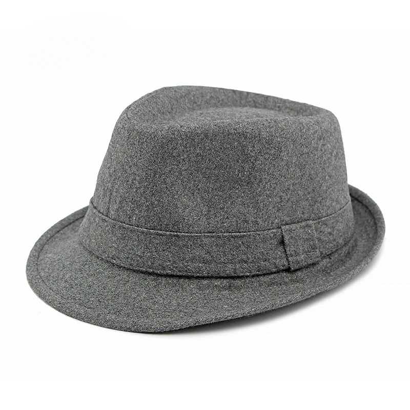 Autumn and Winter Franny Simple Hat Men and Women British Retro Jazz Hat Gentleman Woolen Fedoras