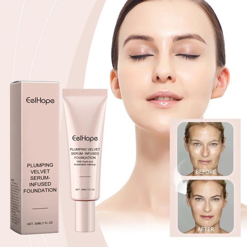 

Hydrating Serum Foundation, Lightweight & Buildable Coverage, Natural Radiant Finish, Oil-Free Moisturizing Liquid Makeup