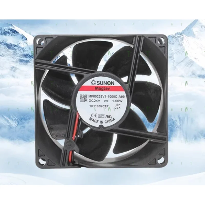 

H 1 шт. для SUNON MF80252V1-1000C-A99 802524 В/1,68 Вт бесшумный вентилятор Maglev