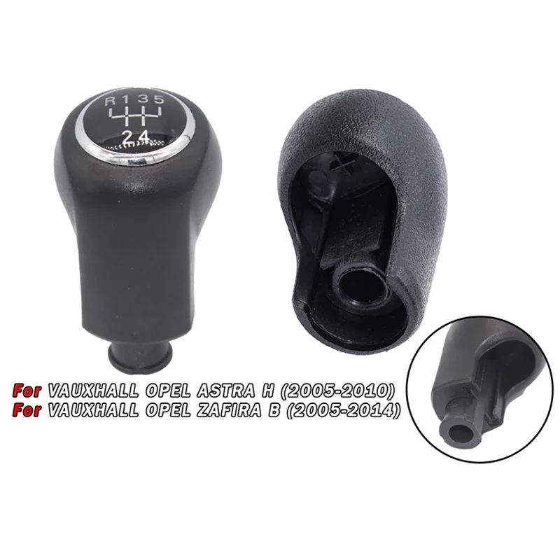 

5/6 Speed Black Manual Gear Shift Knob for OPEL Astra H/Zafira B/Vauxhall - Car Transmission Lever, Durable Auto Accessories
