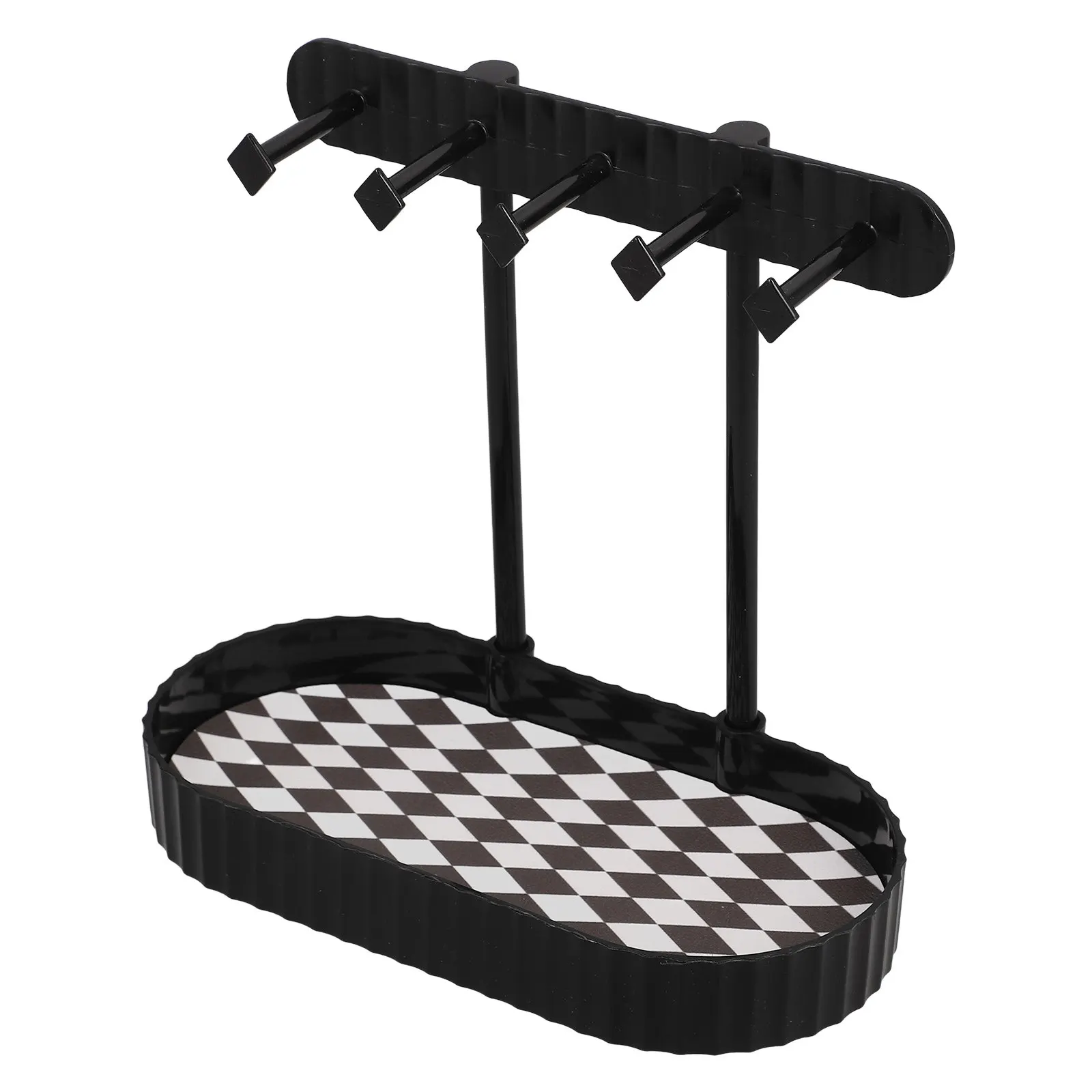 

Jewelry Organizer Jewelry Stand Black Small Tower Storage Rack Necklace Holder Ring Tray Bracelet Earring Holder Display