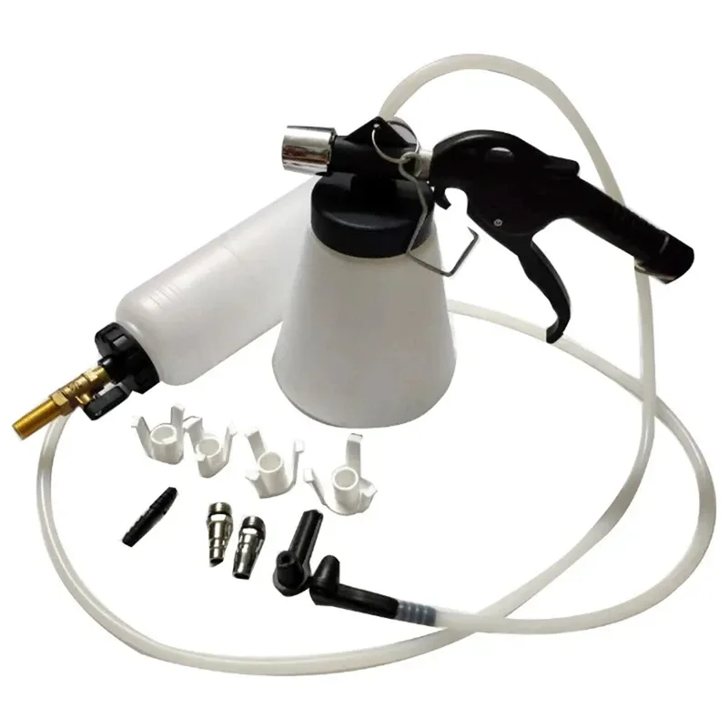 

Car Brake Bleeder Hydraulic Pump Kit 1L 0.75L With Fluid Tank And Tubing Oil Change Air Purge Tool For Trucks