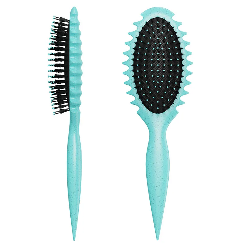 Curls Define Brush Boar Bristle Elliptic Detangling Hair Brush Tangled  Hair Comb Shaping Defining Curls Barber Styling Tools