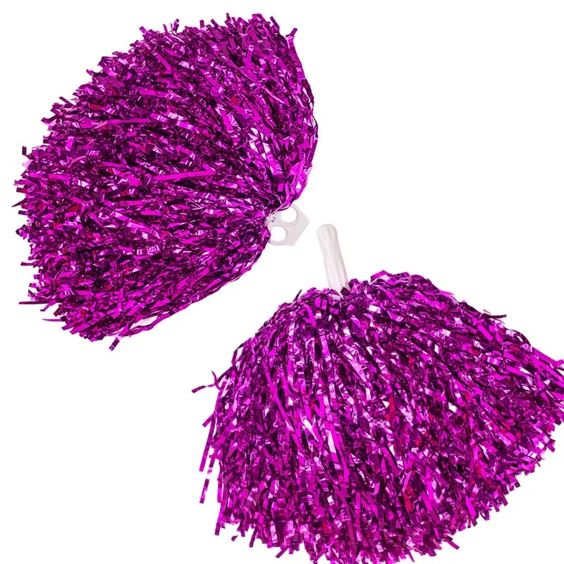 

2pcs Handle/ Ring Style Cheerleading Pom Poms Sport Game Cheering Flower Ball Club Party Decorator Supplies Cheerleader pompoms