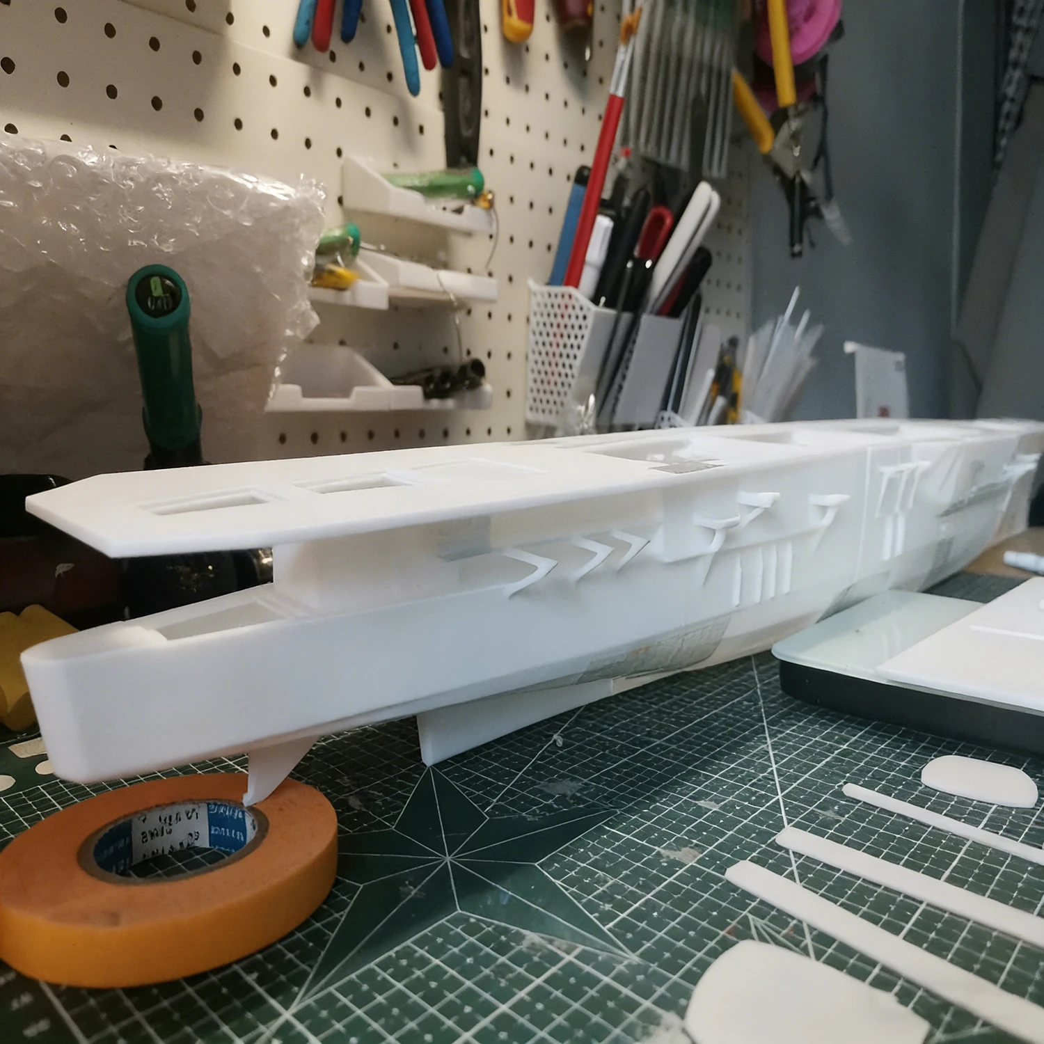 1/300 Navi RC 87 centimetri R-serie Corazzata Portaerei Barca di Controllo Remoto 3D Stampato RC Modello di Nave Kit Nave Giocattolo Nave Da Guerra Modello