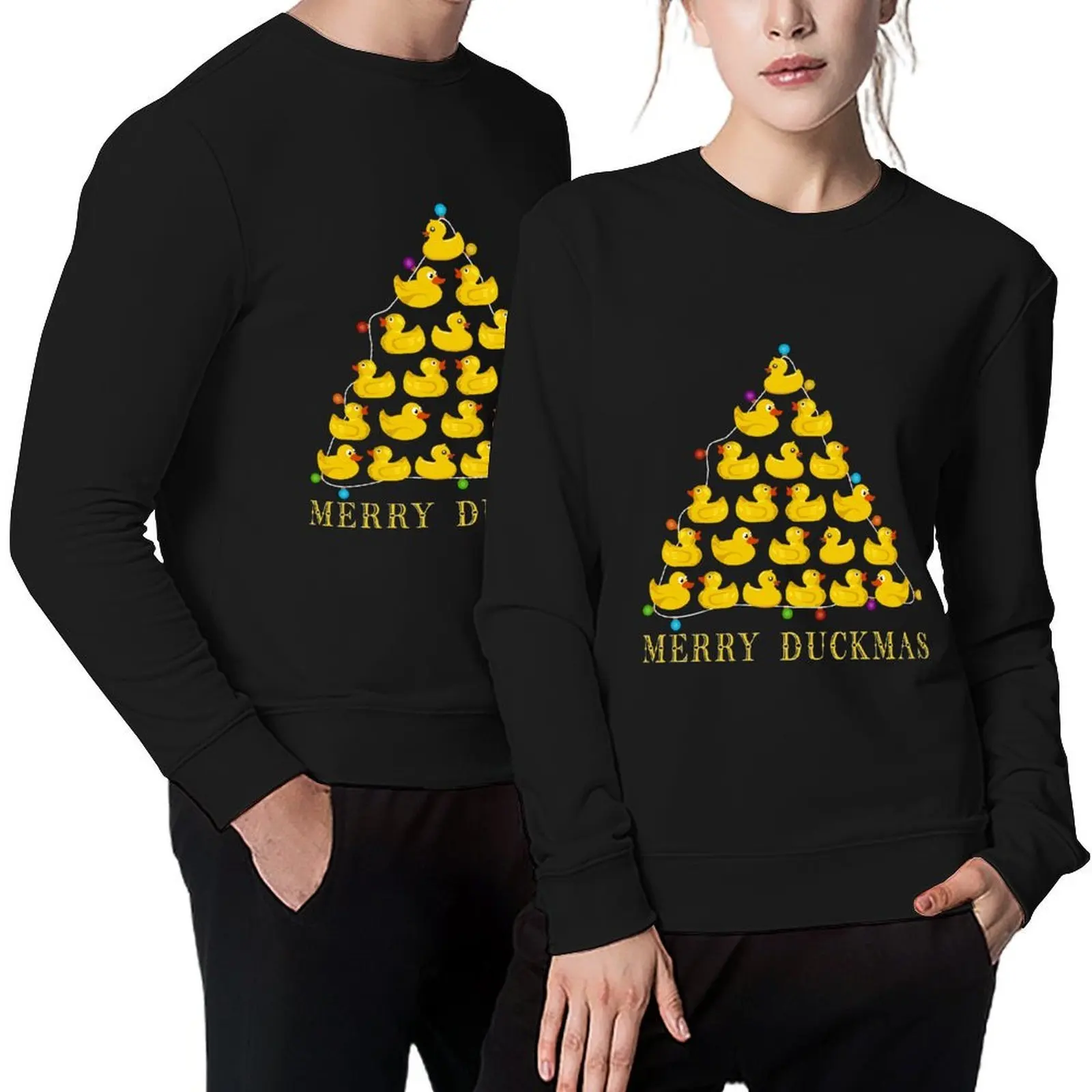 

Merry Duckmas Pullover tracksuits men clothing men's sweat-shirt aesthetic clothing oversize sweatshirt