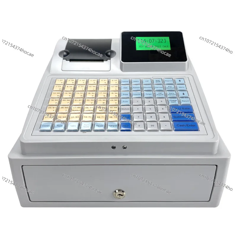 C50 cash register printing receipt purple light banknote inspection cashier English version comes with printer screen display