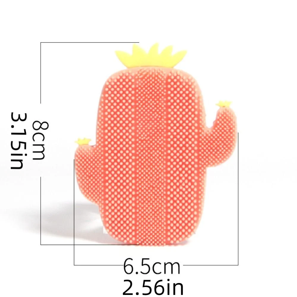 Zachte Cactus Gezichtsborstel Siliconen Creatieve Gezichtsbehandeling Scrubber Borstel Diepe Reiniging Huidverzorging Silicagel Gezichtsborstel