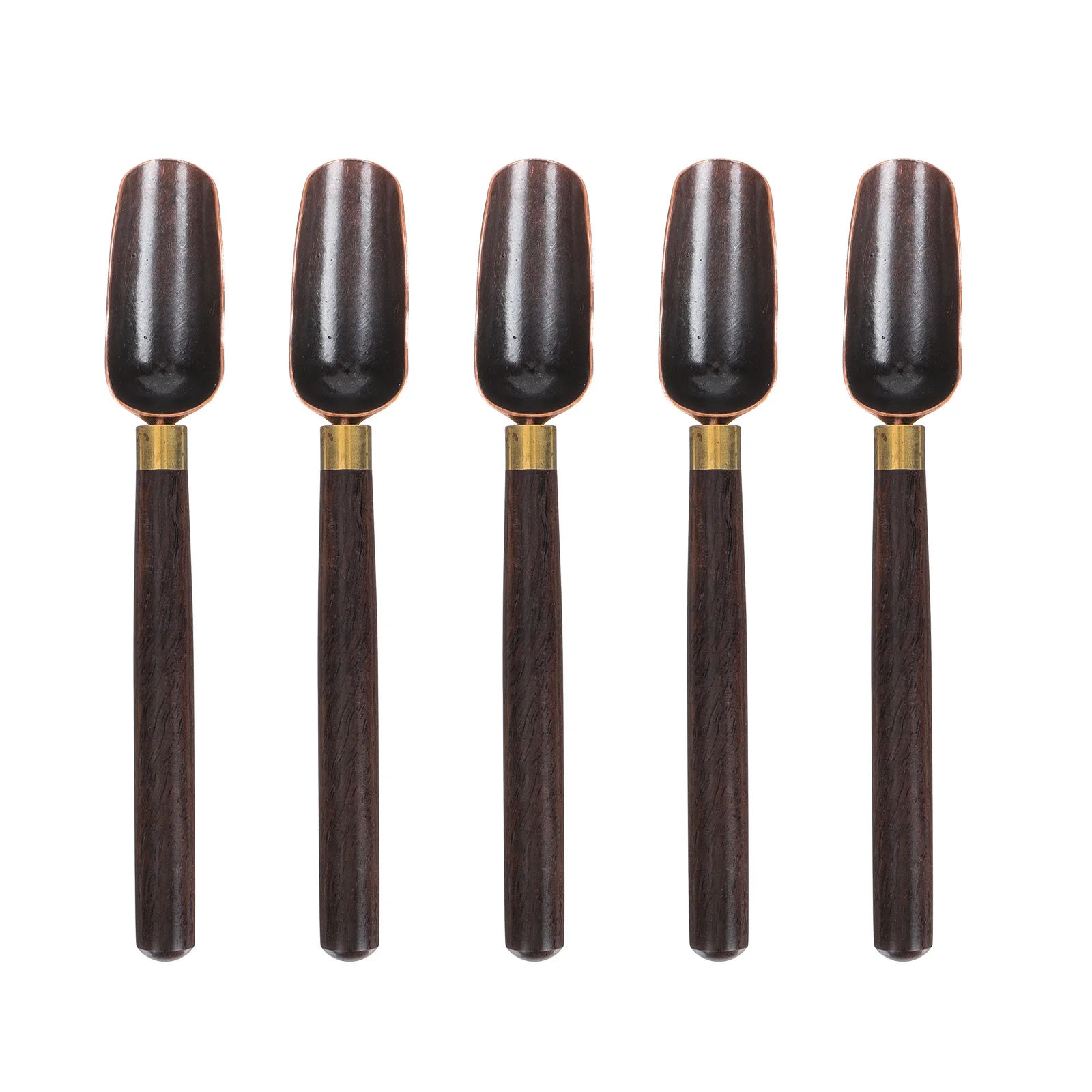 

5Pcs Vintage Long Handle Tea Spoons Multi-Function Portable Decorative Household Accessories for Tea Coffee Sugar