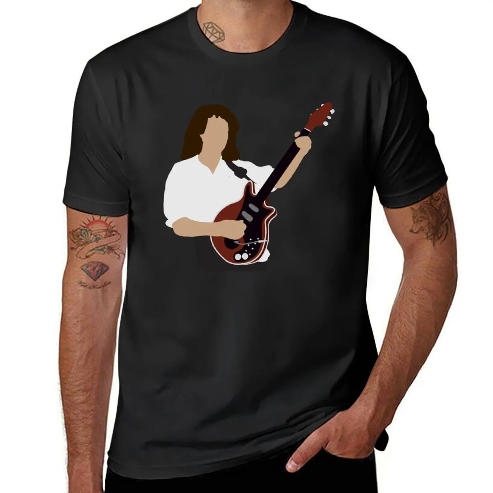 Minimal Brian May 1 T-Shirt plain funnys mens champion t shirts