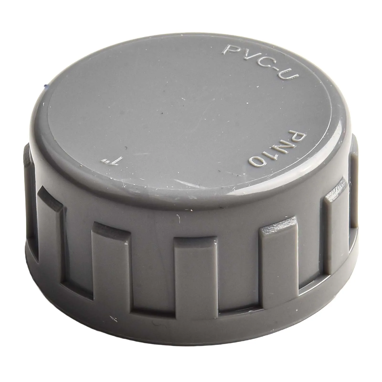 For Hose Connections Rubber Sealed Cap PVC Threaded Cap For Home Improvement Grey Modern Design Sturdy PVC Material