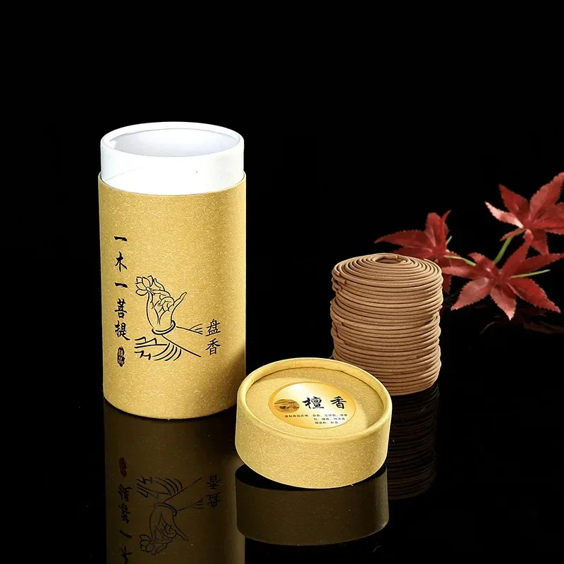 Incense Coil for Indoor Aromatherapy, Sandalwood Lavender, Jasmine,  Household Smell Burning, Buddha Smell, 96Pcs Box