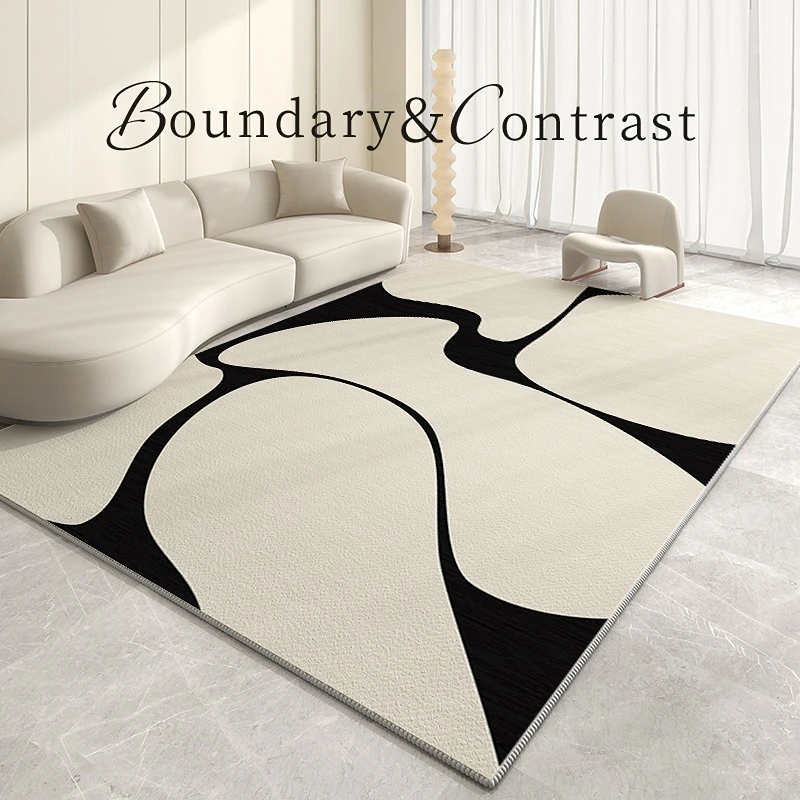 Light Luxury Living Room Decoration Plush Rug Cream Style Rugs for Bedroom Home Fluffy Soft Mat Cloakroom Large Area Carpet