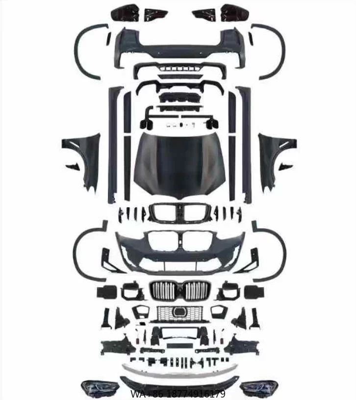 

Apply To- X3 F25 2005-2010 o Car Conversion Kit Upgrade to G01 X3M Bumper PP Material Easy Headlights Plug Play Europe