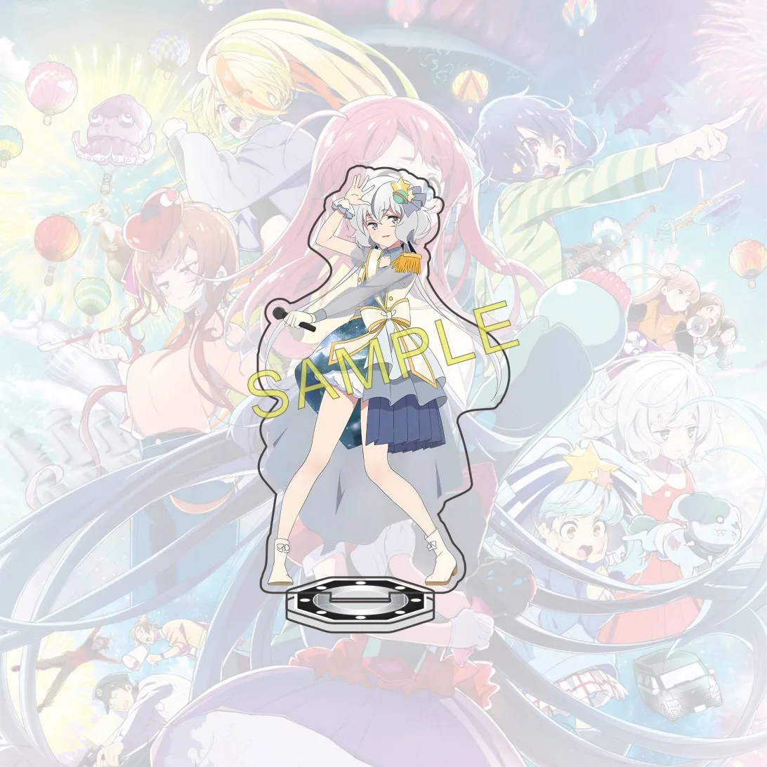 Anime ZOMBIE LAND SAGA 15cm Acrylic Figure Junko Sakura Tae Lily Yugiri Saki Standing Model Desktop Decoration Fan Gift Keychain