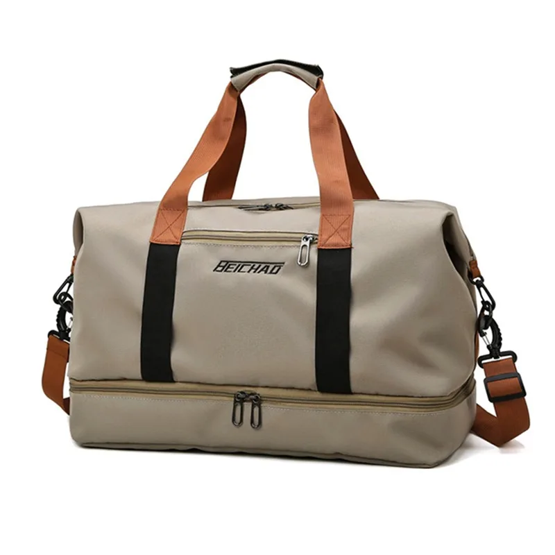 Moda sacos de viagem para mulheres grande capacidade saco de esportes masculino à prova dwaterproof água fim de semana sac viagem feminino saco do mensageiro seco e molhado