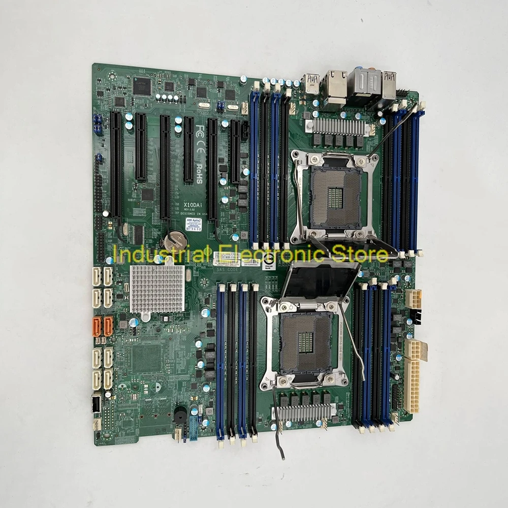 Server Motherboard For Supermicro Two-way C612 2011 Multi-graphics Video Clip Image Rendering X10DAi