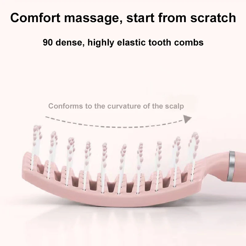 Профессиональная расческа с изогнутыми отверстиями Инструменты для укладки быстросохнущая Парикмахерская Портативная Домашняя Массажная щетка для волос