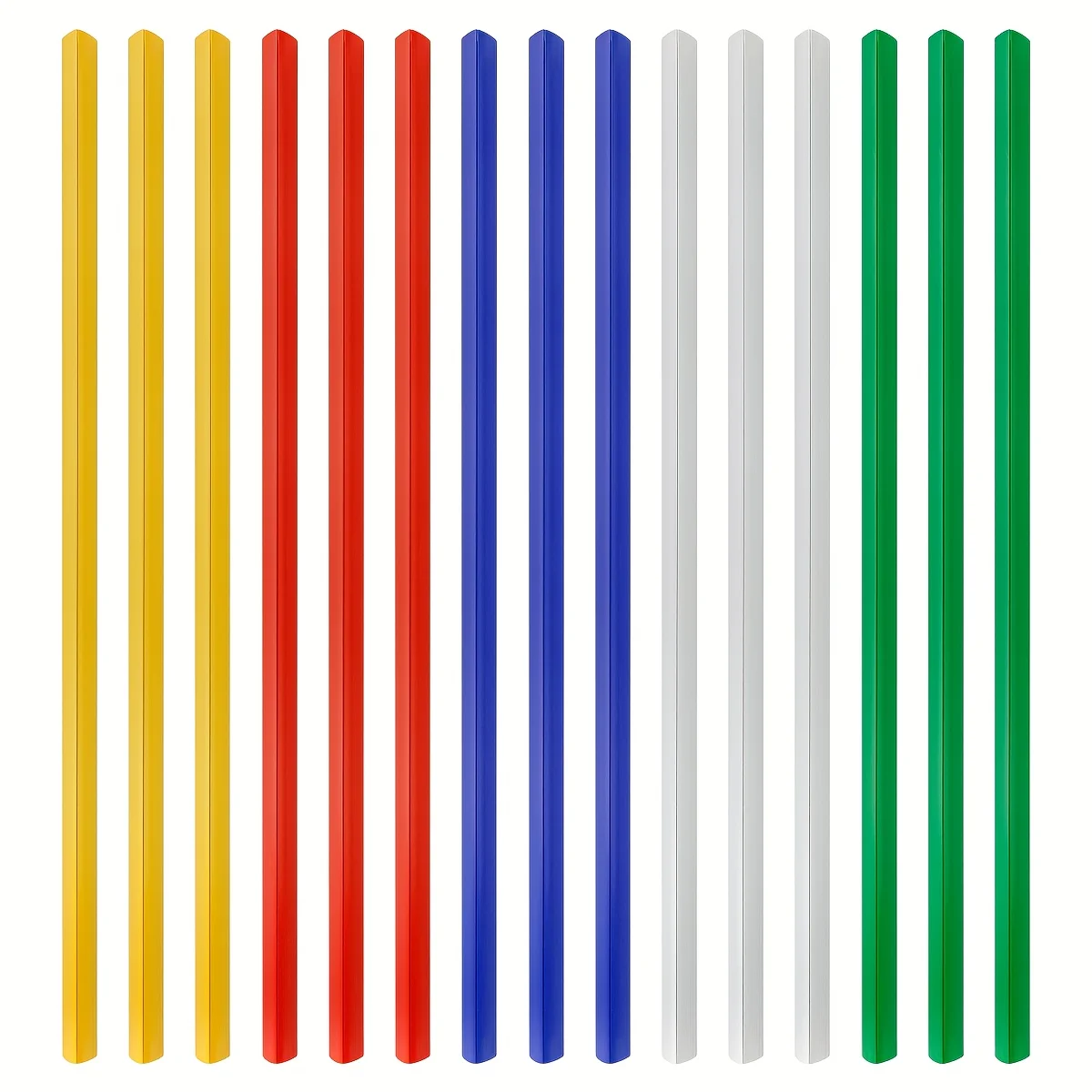 

15pcs of Binder Rods Without Holes - A4 Size Rods Perfect for Organizing Office Paperwork