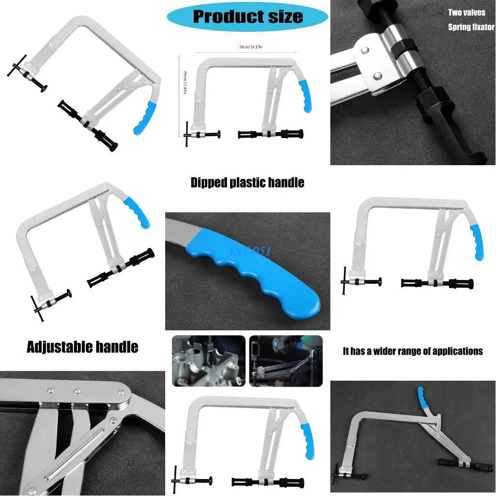 

E15A MultiPurpose Double Head Oil Seal Pliers 10Inch Valves Spring Compressor Mechanical Maintenance Tool Steel Pliers
