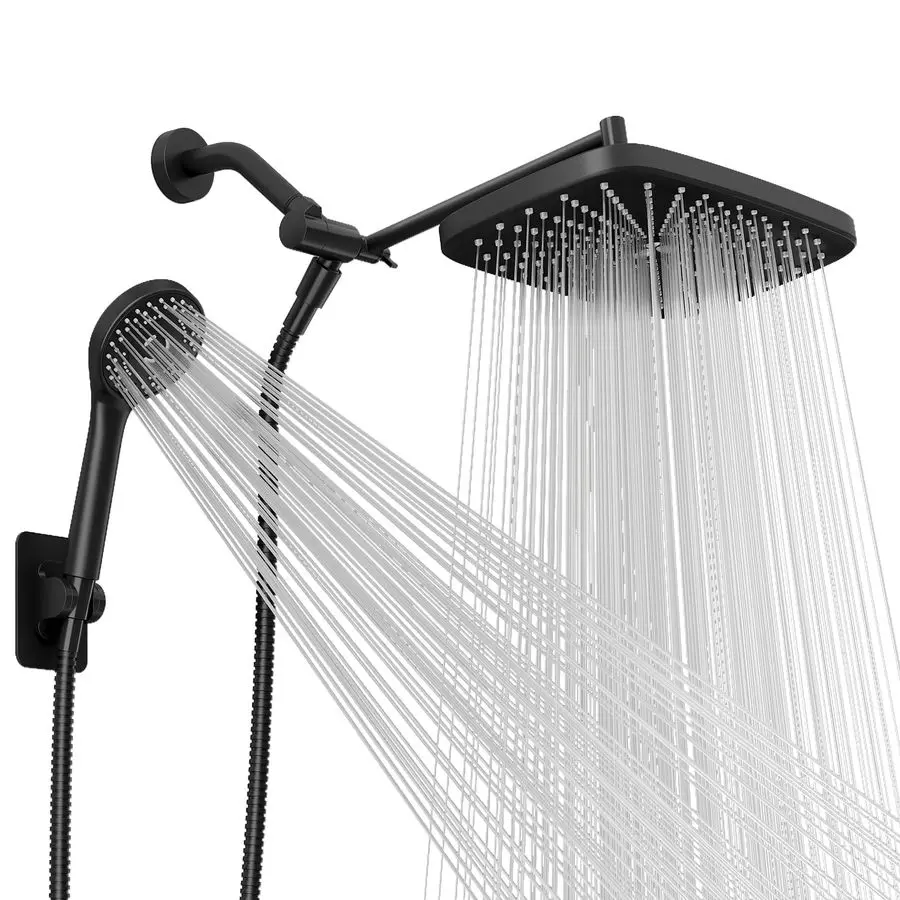 

Rain Shower Head With 5 Modes Handheld Showerheads, High Pressure Showerhead Combo with Extension Arm for Bathroom Accessories,