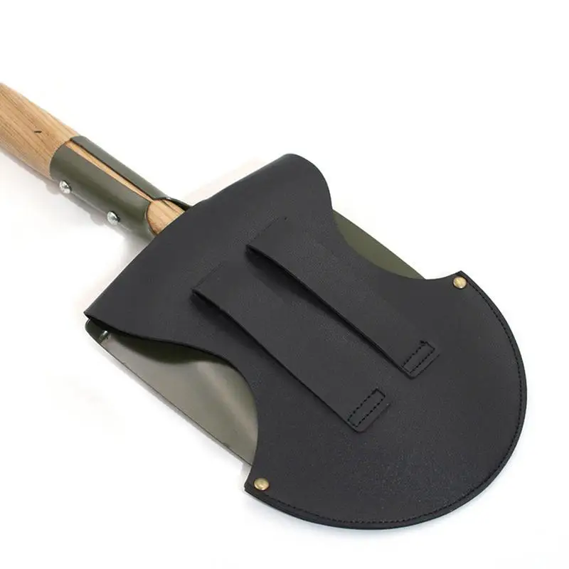 Durable Outdoor Camping Shovel Holster Garden Detecting Shovel Case Digging Shovel Leather Protective Cover Shovel Protector