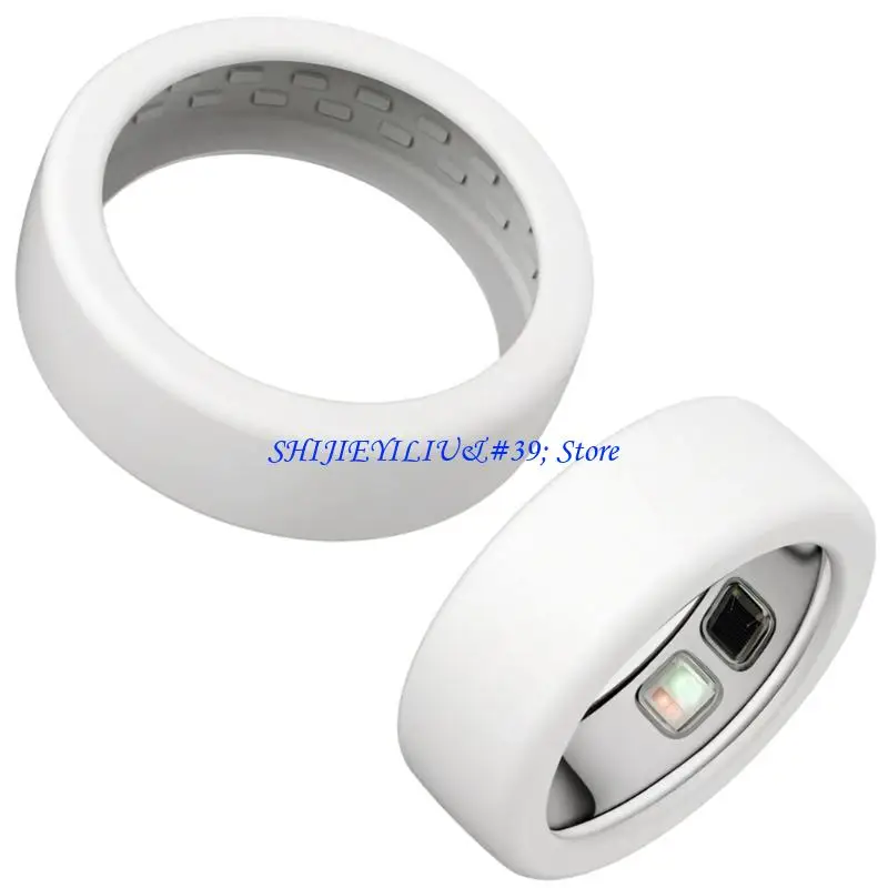 E21F 2Pieces Silicone Rings Protector Case Rings Protective Shell Silicone Texture Scratch Resistant for Daily Use