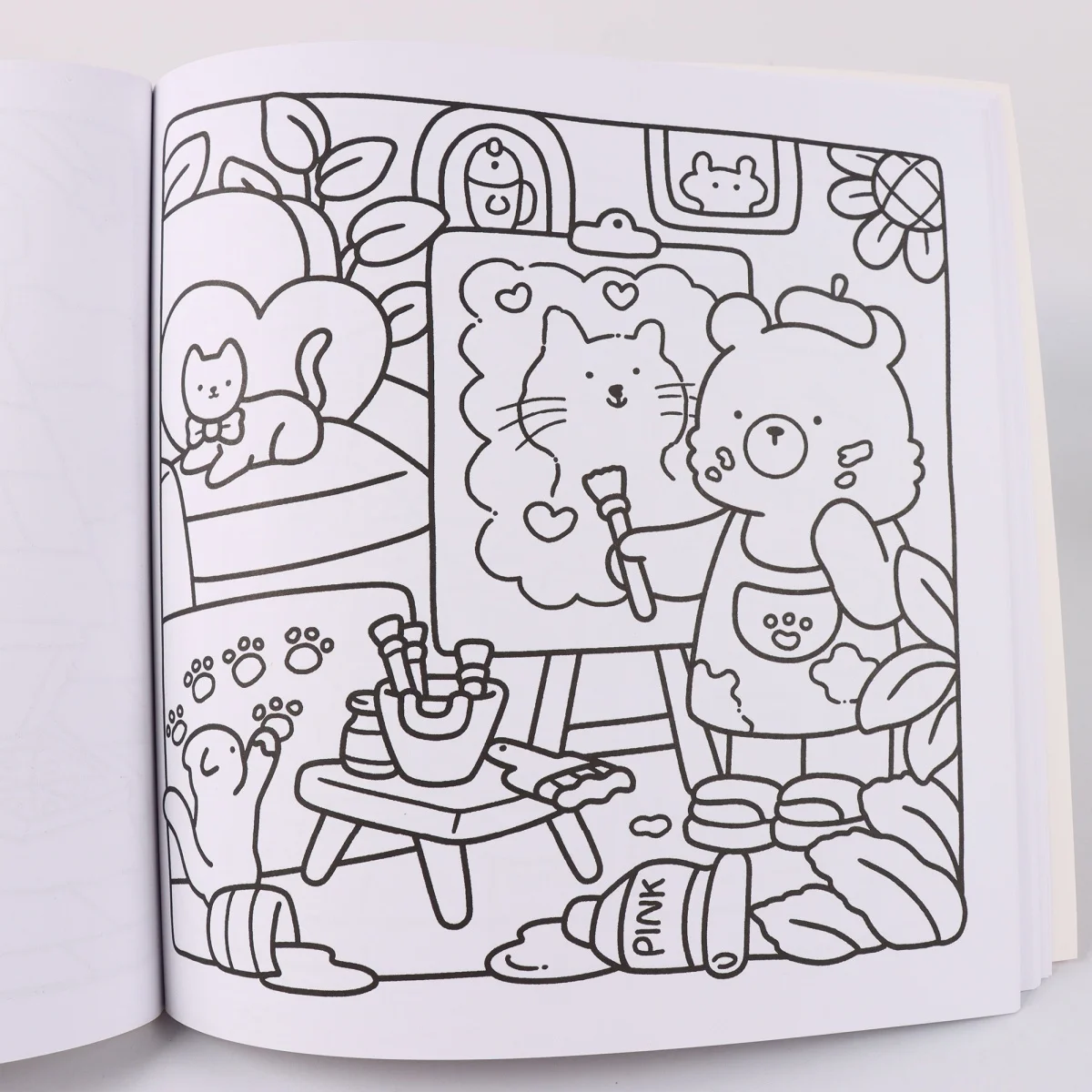 Cozy Friends: Coloring Book for Adults Featuring Super Cute Animal Characters with Easy and Simple Designs for Relaxat image 5