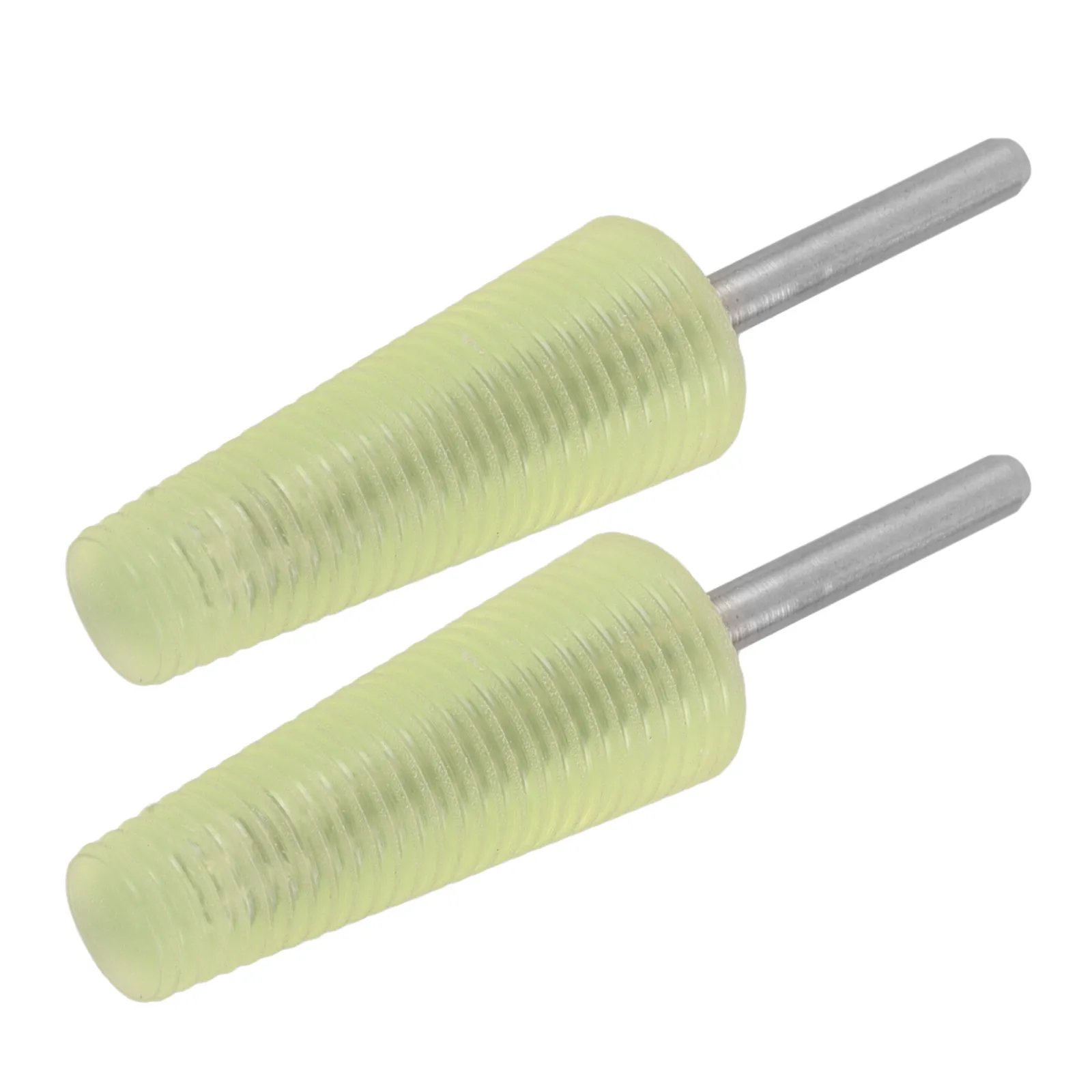 2Pcs Ring Polishing Mandrel Silicone Layer Anti Slip Jewelry Holder for Buffing Sanding Polishing Finishing Work