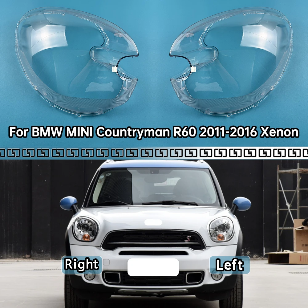 

For BMW MINI Countryman R60 2011-2016 Xenon Car Headlight Shell Transparent Lampshade Headlamp Cover Lens Plexiglass