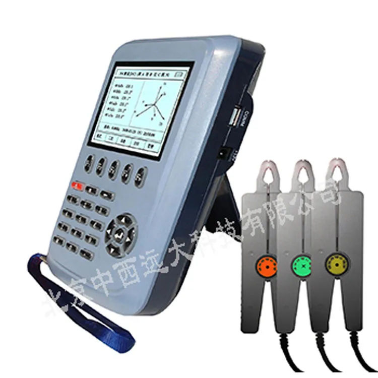 Hand-held three-clamp phase three-phase clamp voltammeter Model: ZR05-MG3000B+