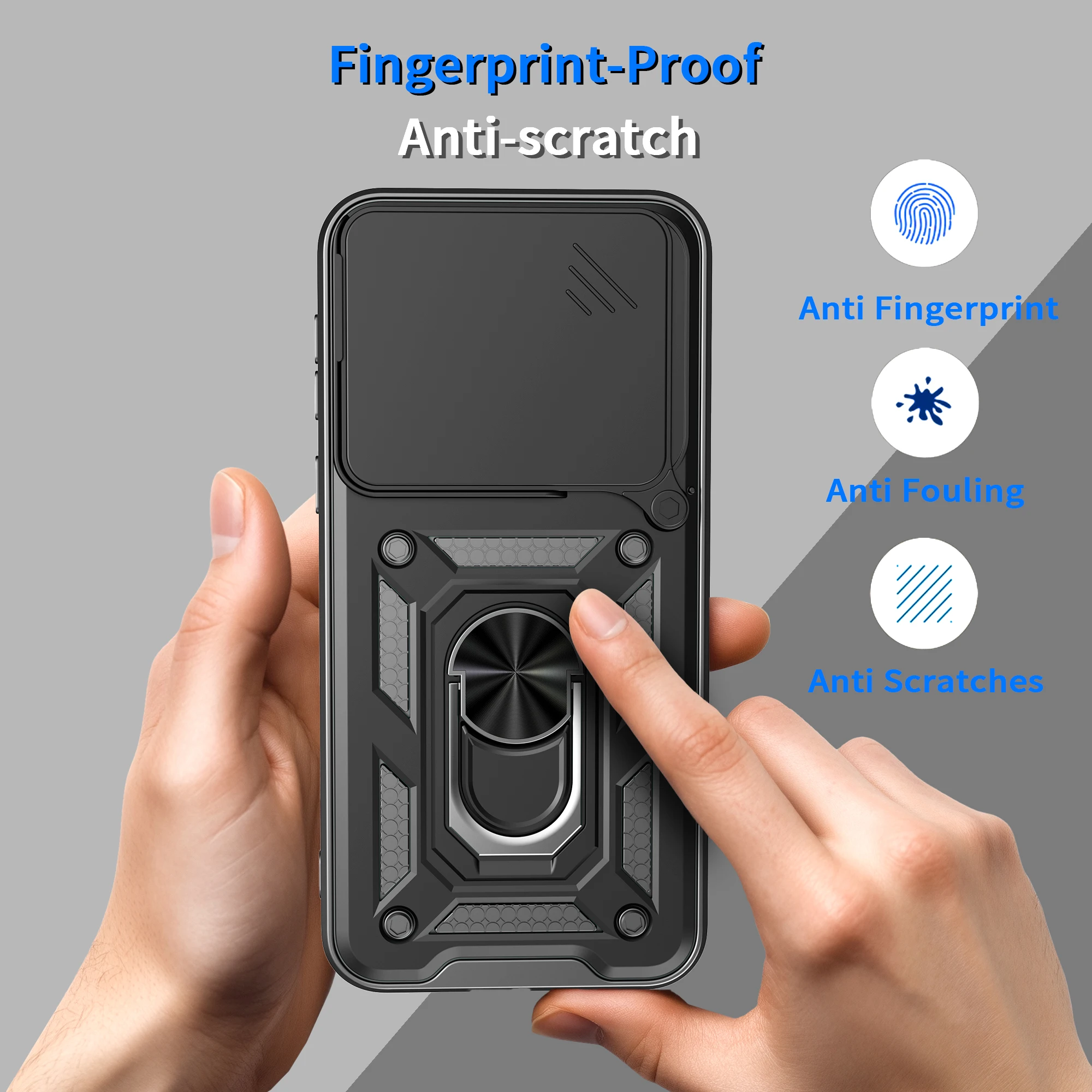 Fall für vivo X200 FE Slide Kamera Schützen Ständer Telefon Shell Funda für X100Pro X100 Abdeckung