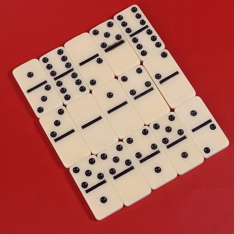 Juego de dominó con caja de melamina, 28 fichas de dominó, regalos, juego de mesa profesional, multifuncional, para decoración de juegos familiares