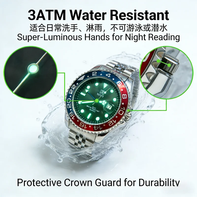 NDNZ ツートーンベゼル GMT ウォッチ、メンズ 3Ba - Rolex Watch Datejust のレビューと価格