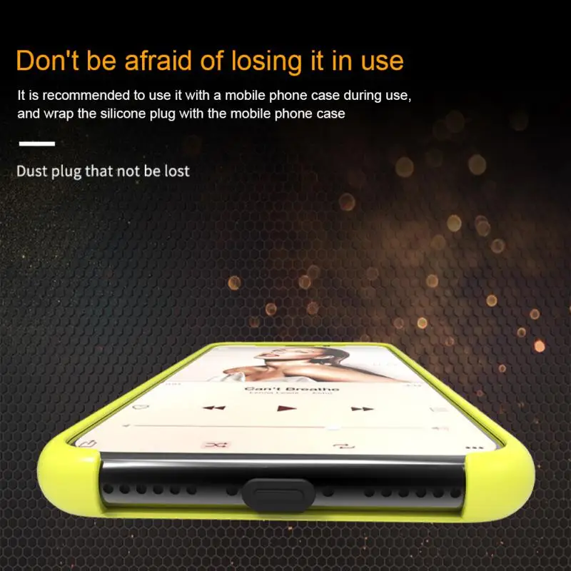 1pcs Phone Dustproof Plug Anti-lost Waterproof Plug Integrated Charging Port For Apple Android Type C IOS Micro USB