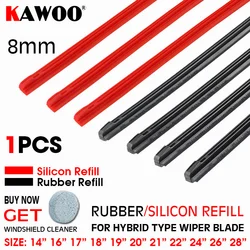 Kawoo Auto Voertuig Insert Rubber/Silicon Refill Strip Wisser 8Mm 14 