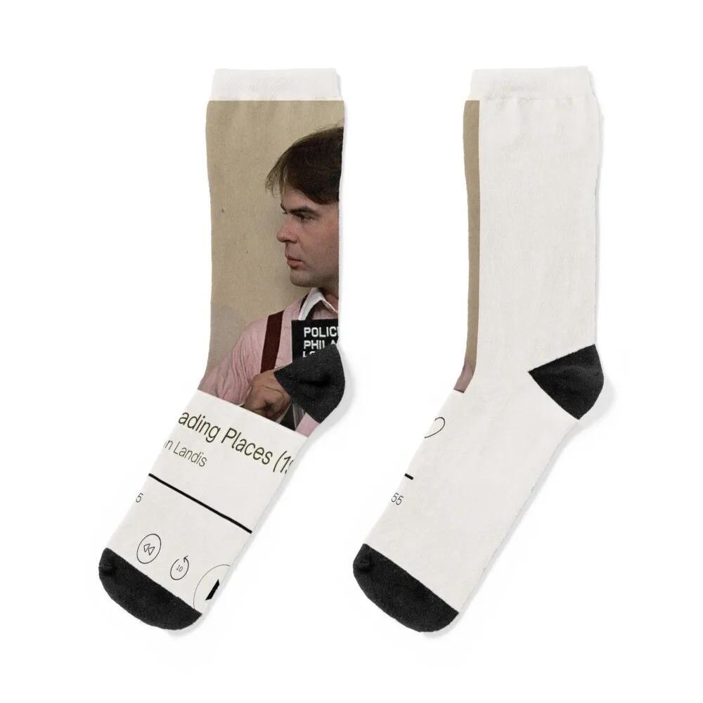 

Trading Places 1983 Movie Poster Socks shoes kawaii crazy man Women Socks Men's