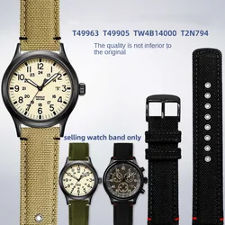 Cinturino in tela di Nylon 20mm per TIMEX T49963 T49905 Seiko Citizen Hamilton cinturino di ricambio universale accessori per cinturini